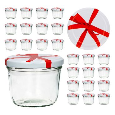 CAPCRO 25er Set Sturzglas 230 ml To 82 Schleifendekor Deckel_Bild_3