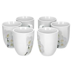 van-well-orchidee-6er-becher.jpg 6er Set Kaffeebecher Vanda weiße Orchidee 33cl_Bild_1