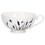 Teetasse mit Teller Diamantporzellan -Klassik II- Dekor Schilf - 4236 + 4231 _Bild_1