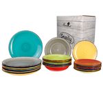 18-teiliges Tellerset Malaga Snaily für 6 Personen im farbenfrohen Stil_Bild_1
