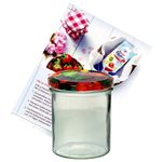 12er Set Sturzglas 350 ml To 82 Obst Deckel incl. Diamant Gelierzauber Rezeptheft_Bild_2