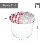 40er Set Sturzglas 230 ml To 82 Holz Herz rot Deckel incl. Diamant Gelierzauber Rezeptheft_Bild_5