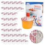 100er Set Sturzglas 230 ml To 82 Holz Herz rot Deckel incl. Diamant Gelierzauber Rezeptheft_Bild_6