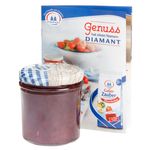 25er Set Sturzglas 350 ml To 82 Deckel Holz-Herz blau incl. Diamant Gelierzauber Rezeptheft_Bild_4