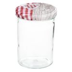 12er Set Sturzglas 435 ml To 82 Deckel Holz Herz rot incl. Diamant Gelierzauber Rezeptheft_Bild_1