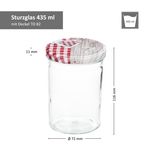 25er Set Sturzglas 435 ml To 82 Deckel Holz Herz rot incl. Diamant Gelierzauber Rezeptheft_Bild_4