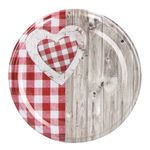 50er Set Sturzglas 435 ml To 82 Deckel Holz Herz rot incl. Diamant Gelierzauber Rezeptheft_Bild_2