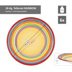 18-teiliges Tellerset Ibiza Rainbow für 6 Personen im farbenfrohen Stil_Bild_3