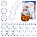18er Set Weck Gläser 370ml Tulpenglas mit 18 Glasdeckeln inkl Rezeptheft_Bild_1