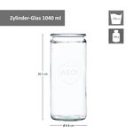 8er Set Weck Gläser 1040ml Zylinderglas mit 8 Glasdeckeln inkl Rezeptheft_Bild_7