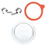 Weck-Einkoch-Set - 12 Glasdeckel 80 mm + 12 Einkochringe 80 mm + 24 Weck-Klammern incl. Gelierzauber Rezeptheft von Diamantzucker_Bild_2