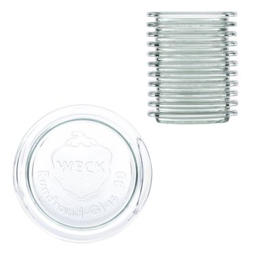 12er Set Weck Glasdeckel 80mm incl. Gelierzauber Rezeptheft von Diamantzucker_Bild_1