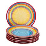 6er Set Dessert-Kuchenteller Ibiza bunt_Bild_1