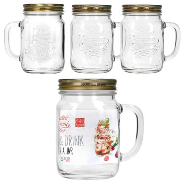 4er Set Quattro Trinkglas mit Henkel 0.75l_Bild_1