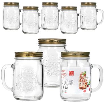 8er Set Quattro Trinkglas mit Henkel 0.75l_Bild_1