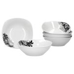6er Set Müsli- Salatschale Black Flower 14cm_Bild_2
