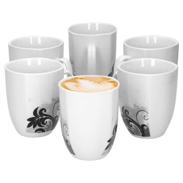 6er Set Kaffeebecher Black Flower 33cl_Bild_1