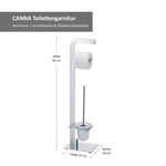 Toilettengarnitur CANNA aus Metall verchromt - 21991_Bild_4