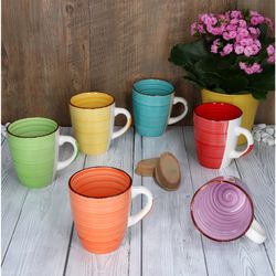 24326768-Becher-m-Henkel-Uni-Bunt-Mood-01.jpg 6er Set Kaffeebecher Uni Bunt_Bild_6