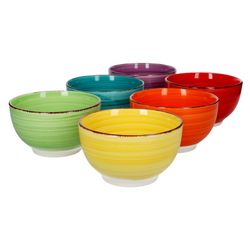 01-HIT-Uni-bunt-6er-Muesli-frontal.jpg 6er Set Müslischale Uni Bunt_Bild_1