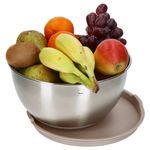 Schüssel MARY mit Deckel in Beige aus Edelstahl & Kunststoff - 11699_Bild_2