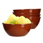 4er Set Tonschale 18cm braun glasiert 1L - 99537_Bild_1
