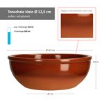 7tlg. Tonschalen Set braun glasiert - 6x Schale 350 ml + 1x Schale 1L - 6x 99539 + 99537_Bild_6