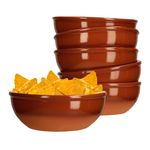 7tlg. Tonschalen Set braun glasiert - 6x Schale 350 ml + 1x Schale 1L - 6x 99539 + 99537_Bild_3