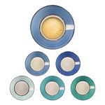 18tlg. Kaffeeservice Blue Curacao für 6 Personen in verschiedenen Blau-Tönen_Bild_7