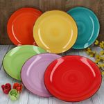 6er Set Speiseteller Uni Bunt_Bild_6