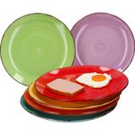 6er Set Speiseteller Uni Bunt_Bild_5