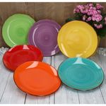 6er Set Dessert- Kuchenteller Uni Bunt_Bild_5