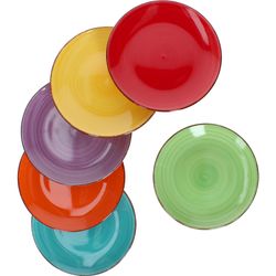 24326784-Dessertteller-Uni-Bunt-6er-01.jpg 6er Set Dessert- Kuchenteller Uni Bunt_Bild_6