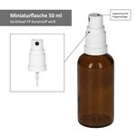 8er Set Apothekerflaschen Glasflasche braun 50ml mit Sprühkopf-Deckel_Bild_4