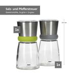 Geschenkset 2x Gewürzmühle + 10x Gewürzglas 300ml mit Korkdeckel_Bild_4