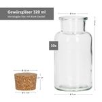 Geschenkset 2x Gewürzmühle + 10x Gewürzglas 300ml mit Korkdeckel_Bild_5