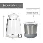 Geschenkset 2x Gewürzmühle + 10x Gewürzglas 300ml mit Korkdeckel_Bild_6