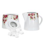 Kaffeeergänzungsset Milchkännchen & Zuckerdose Rosentraum_Bild_1
