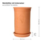 Mambocat Terracotta Weinkühler + Untersetzer Ø 12.5 cm _Bild_8
