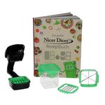 Nicer Dicer Quick Set 7tlg grün + Das große Nicer Dicer Rezeptbuch_Bild_1