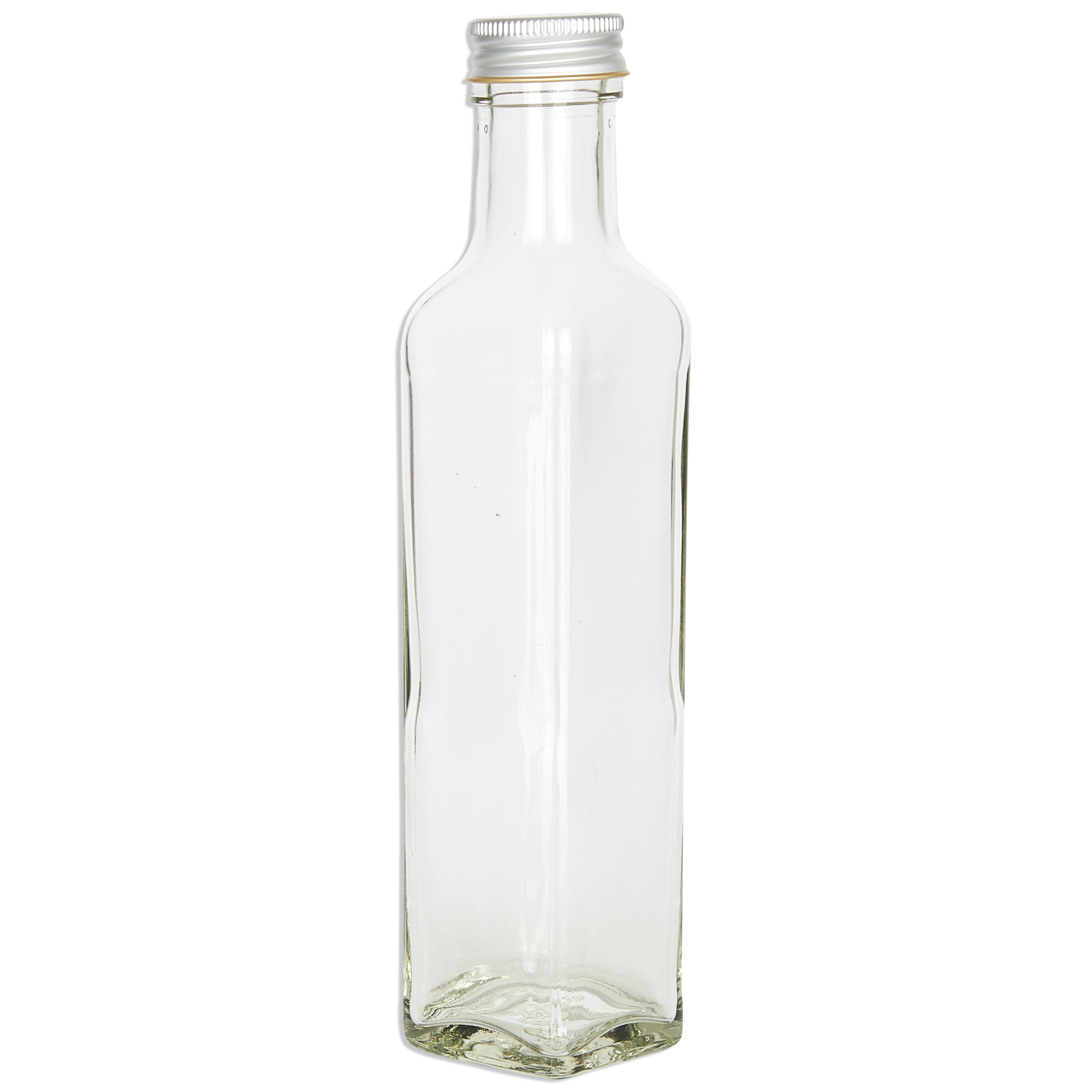 6 Glasflaschen 250 ml Schraubdeckel Likörflasche Essig Öl