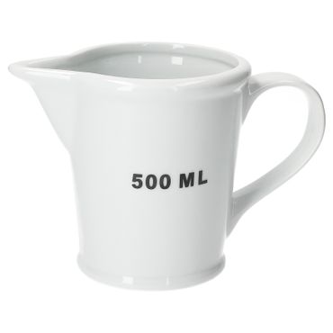 Messbecher 500ml weiß Porzellan
