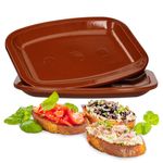 2er Set Servierplatte Ton 26x20cm 99526_Bild_1