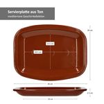 2er Set Servierplatte Ton 26x20cm 99526_Bild_5