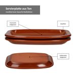 2er Set Servierplatte Ton 26x20cm 99526_Bild_6