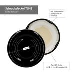 JUST MARRIED 50er Set Deckel To 43 schwarz passend für 37/53ml Gläser + Hochzeits-Etiketten_Bild_3