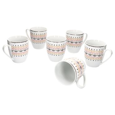 6er Kaffeebecher Viva 400ml Porzellan_Bild_1