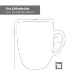 6er Set Kaffeebecher Riva 400ml Porzellan_Bild_5