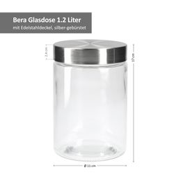 04-17869-kela-bera-vorratsglas-1-2L-mittel-bemassung.jpg 6er Set Bera Vorratsglas 1.2L_Bild_4