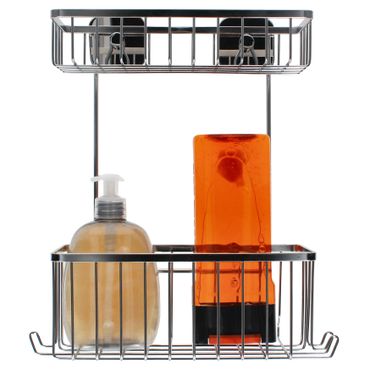 Duschregal ARONA mit zwei Körben aus Edelstahl - 20094_Bild_1